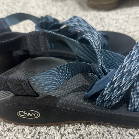 Chaco Blue and Black Strappy Sandals - Picture 2 of 4